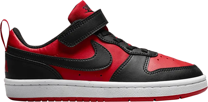  Nike Court Borough Low Recraft PS &#039;Black University Red&#039;