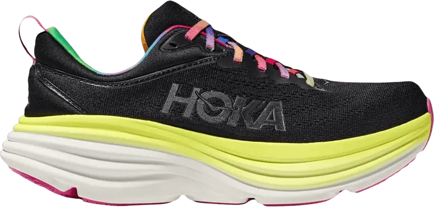  Hoka One One Bondi 8 Black Citrus (Women&#039;s)