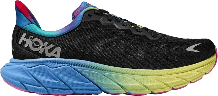  Hoka One One Arahi 6 Black Silver Multi-Color