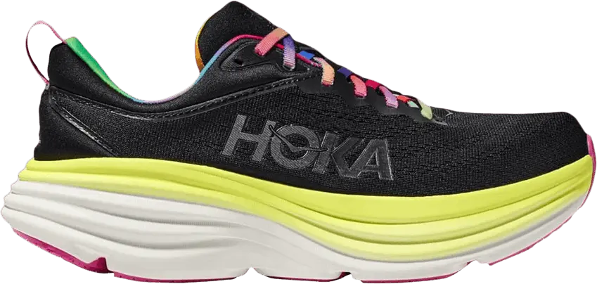  Hoka One One Bondi 8 Black Citrus