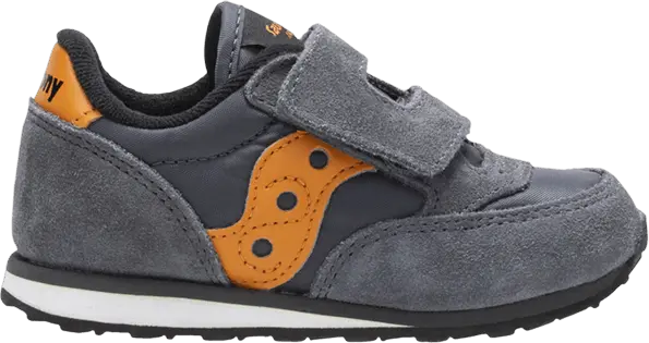  Saucony Jazz Hook &amp; Loop Little Kid &#039;Grey Orange&#039;