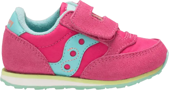  Saucony Jazz Hook &amp; Loop Little Kid &#039;Pink Turquoise&#039;