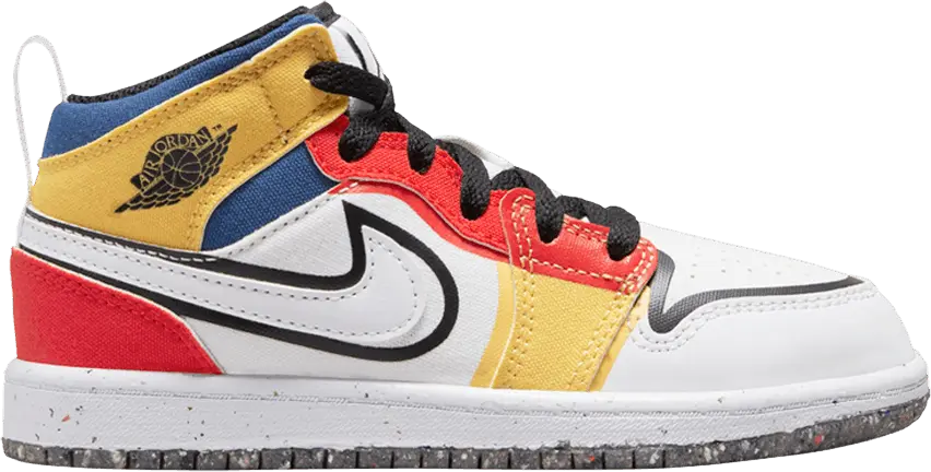  Air Jordan 1 Mid SE PS &#039;Multi-Color Canvas&#039;