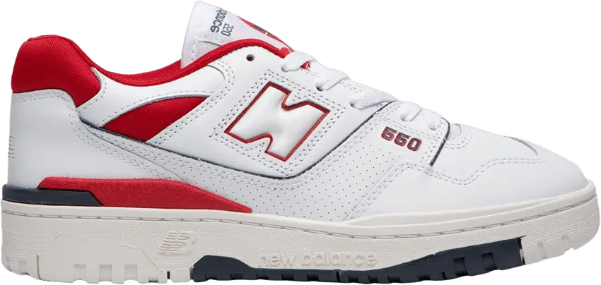  New Balance 550 White Team Red Navy (JD Sports Exclusive)