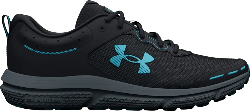  Under Armour Charged Assert 10 &#039;Black Blue Surf&#039;