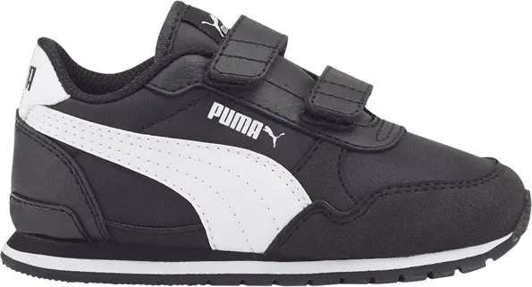  Puma ST Runner v3 Nylon Toddler &#039;Black White&#039;