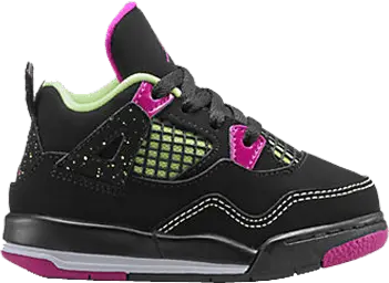  Jordan 4 Retro Fuchsia Lime Black (TD)