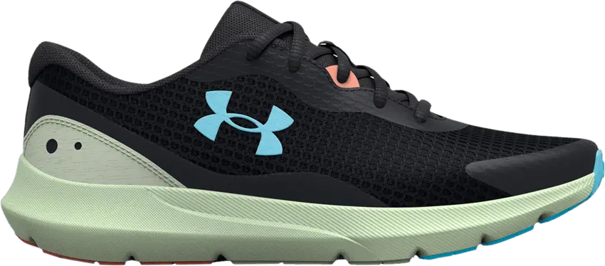  Under Armour Wmns Surge 3 &#039;Black Sage Blue&#039;