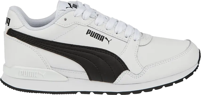  Puma ST Runner v3 Leather Big Kid &#039;White Black&#039;