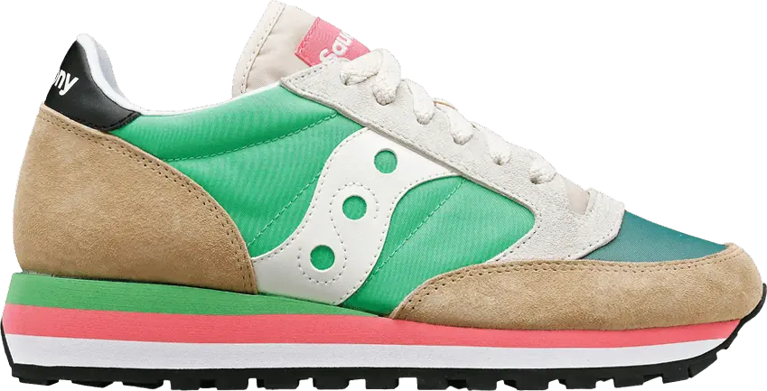  Saucony Wmns Jazz Triple &#039;Sand Green&#039;