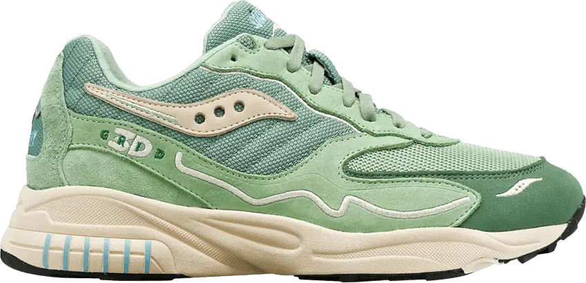  Saucony 3D Grid Hurricane Premium &#039;Green Cream&#039;