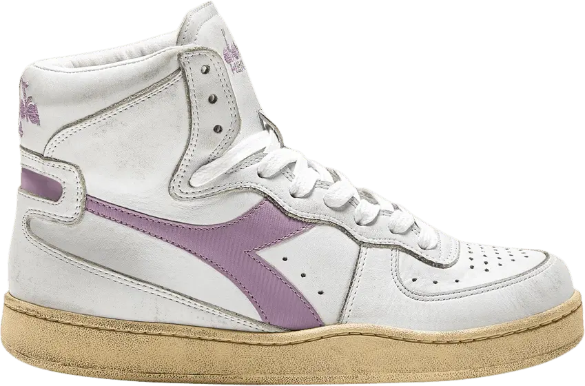  Diadora Mi Basket Used &#039;White Lavender Mist&#039;