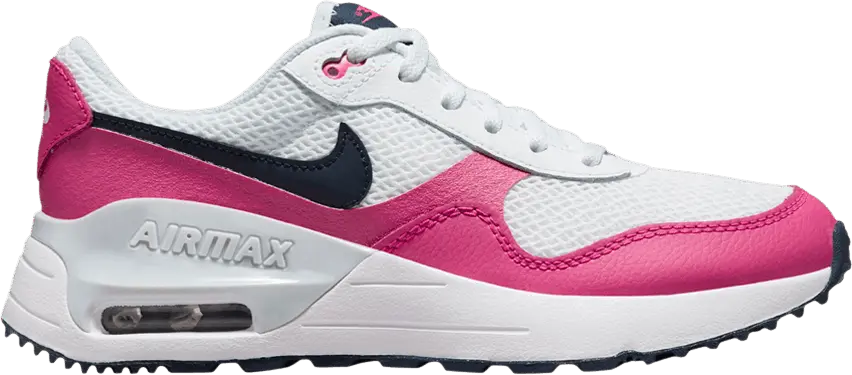  Nike Air Max SYSTM GS &#039;White Fierce Pink&#039;
