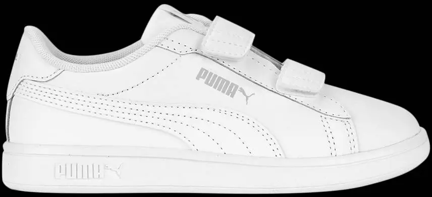  Puma Smash 3.0 Leather Velcro Little Kid &#039;White&#039;