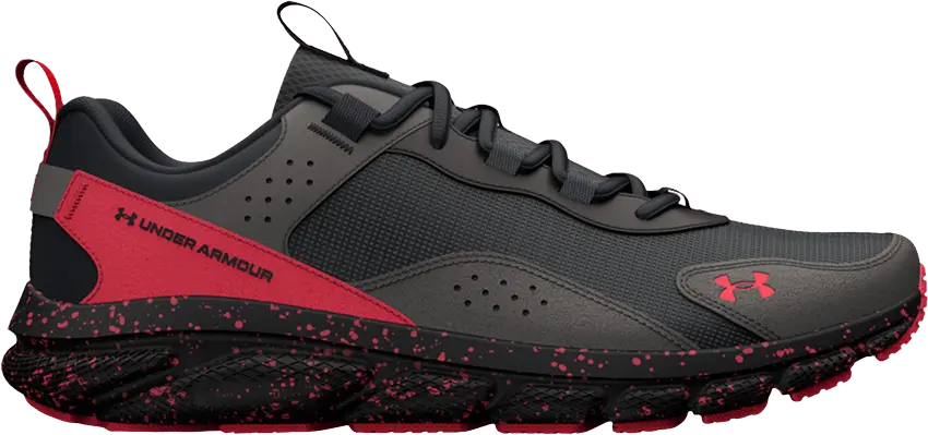  Under Armour Charged Verssert &#039;Speckle - Jet Grey Red&#039;