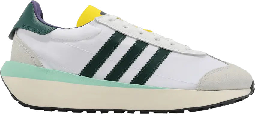 Adidas Country XLG &#039;White Collegiate Green Yellow&#039;