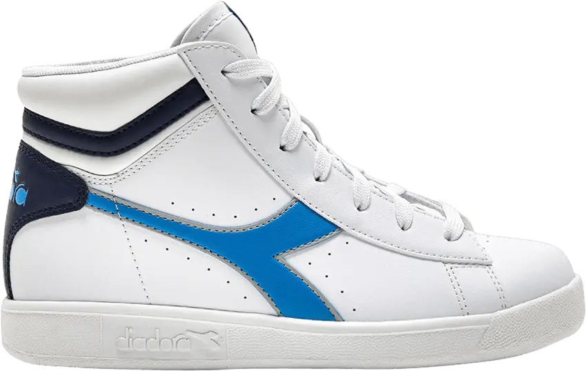  Diadora Game P High Big Kid &#039;White Azure Blue&#039;