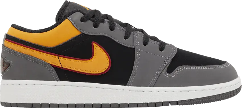  Jordan 1 Low SE Light Graphite Vivid Orange (GS)