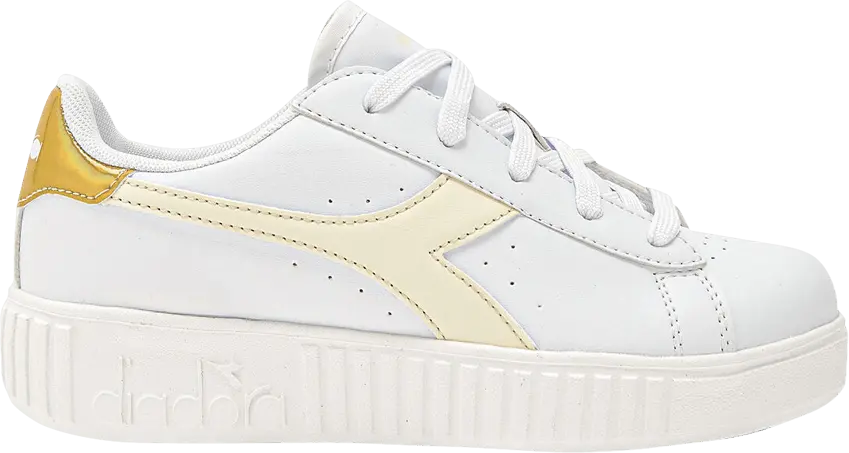  Diadora Game Step Little Kid &#039;White Gold&#039;