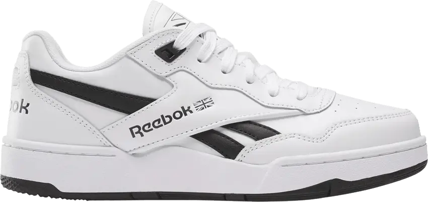  Reebok BB4000 2 Big Kid &#039;White Black&#039;