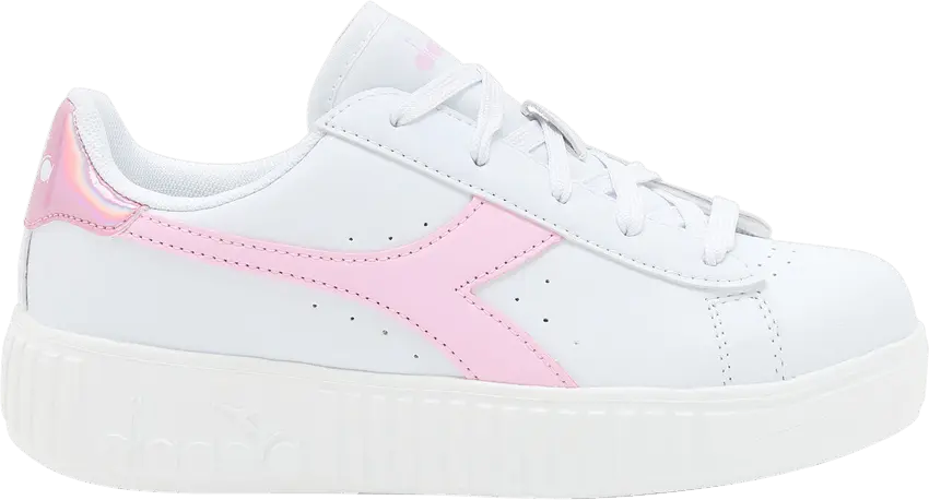  Diadora Game Step Little Kid &#039;White Metalized Pink&#039;