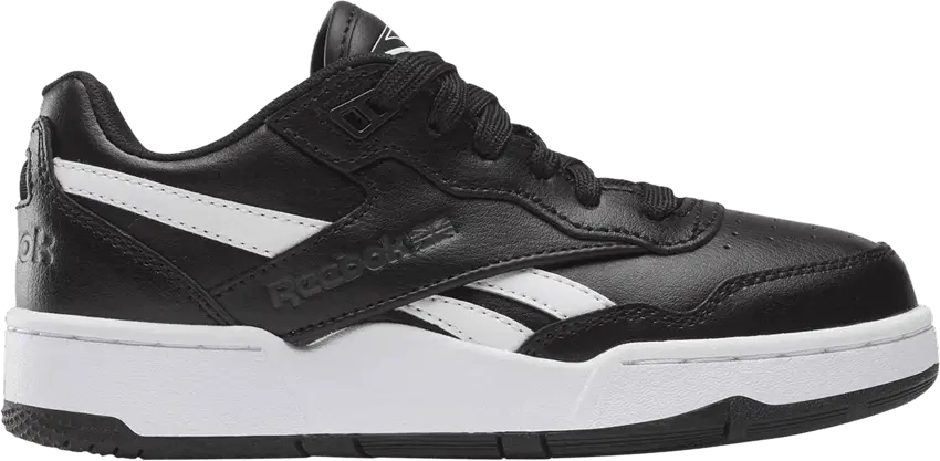  Reebok BB4000 2 Little Kid &#039;Black Pure Grey&#039;