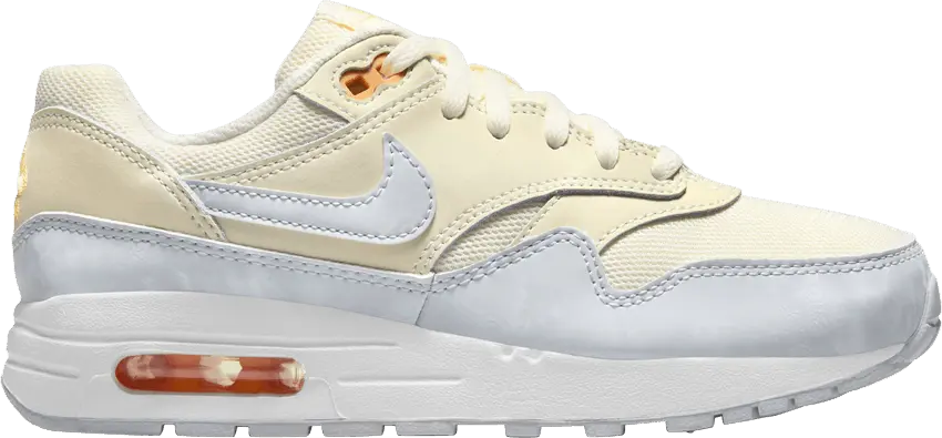  Nike Air Max 1 Pale Ivory Football Grey (GS)