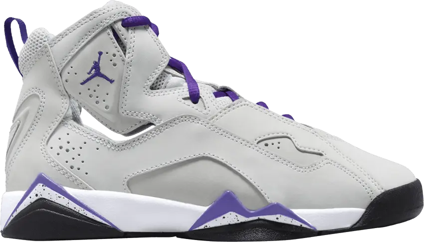  Jordan True Flight GS &#039;Base Grey Purple Venom&#039;