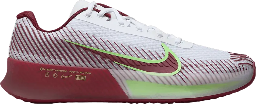 NikeCourt Air Zoom Vapor 11 HC &#039;White Team Red&#039;
