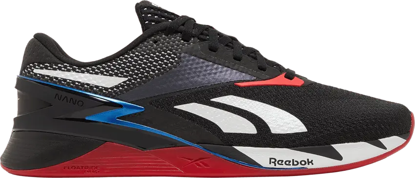  Reebok Nano X3 Black Blue Red