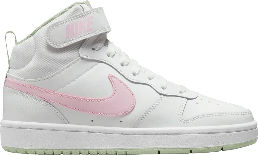  Nike Court Borough Mid 2 GS &#039;White Pink Foam&#039;