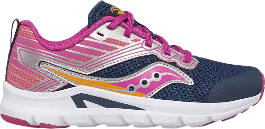  Saucony Axon Big Kid &#039;Navy Pink&#039;