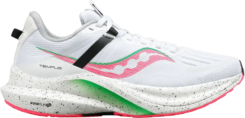  Saucony Wmns Tempus &#039;White ViZiPink&#039;