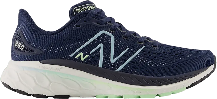  New Balance Wmns Fresh Foam X 860v13 2E Wide &#039;Navy Green Aura&#039;