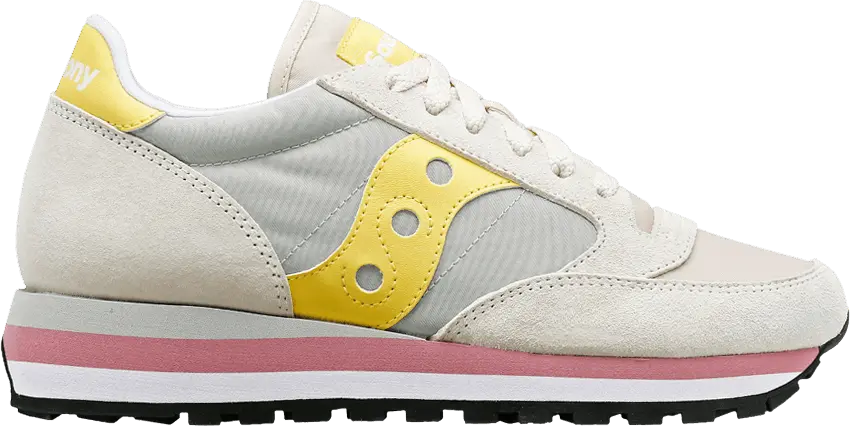  Saucony Wmns Jazz Triple &#039;Grey Yellow&#039;