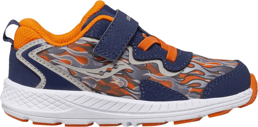  Saucony Flash A/C Big Kid &#039;Flame - Navy Orange&#039;