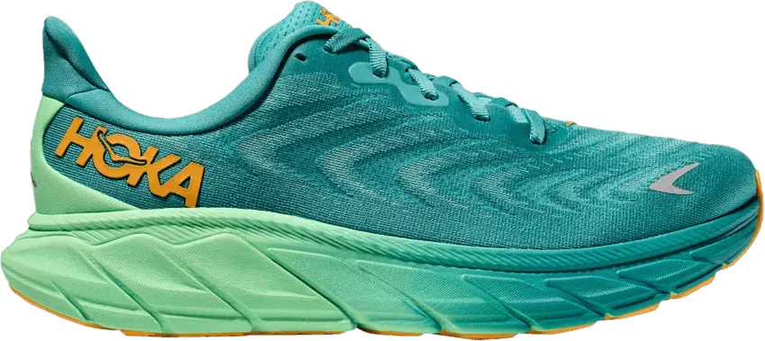  Hoka One One Arahi 6 Ocean Mist Lime Glow