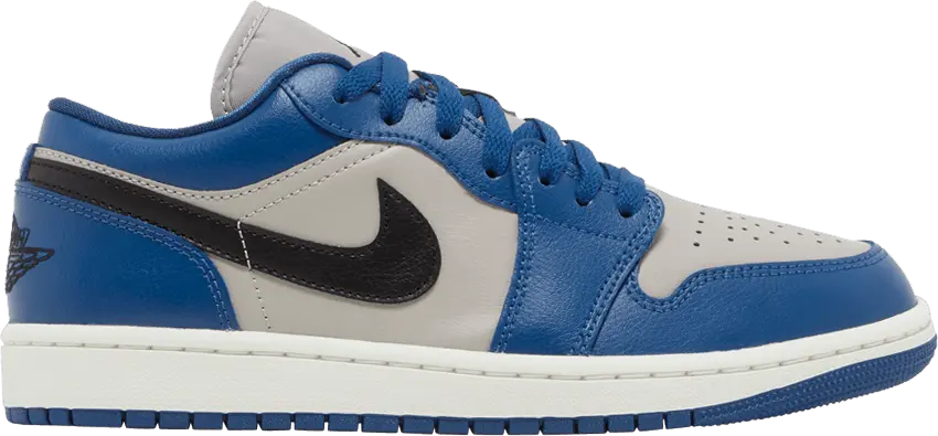  Jordan 1 Low French Blue College Grey (Women&#039;s)