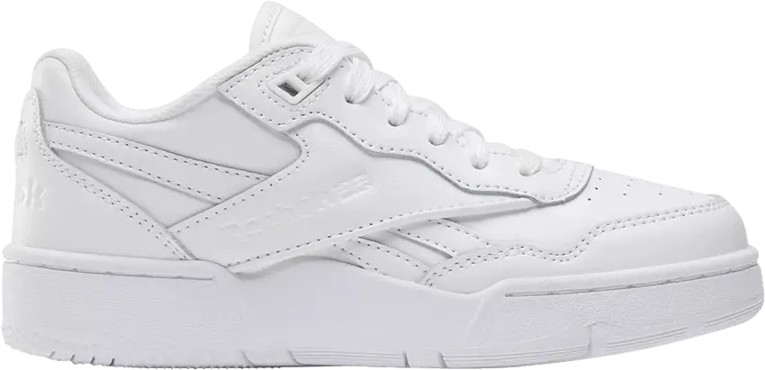  Reebok BB4000 2 Little Kid &#039;White Pure Grey&#039;