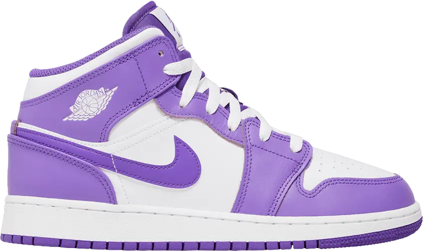  Air Jordan 1 Mid GS &#039;Purple Venom&#039;