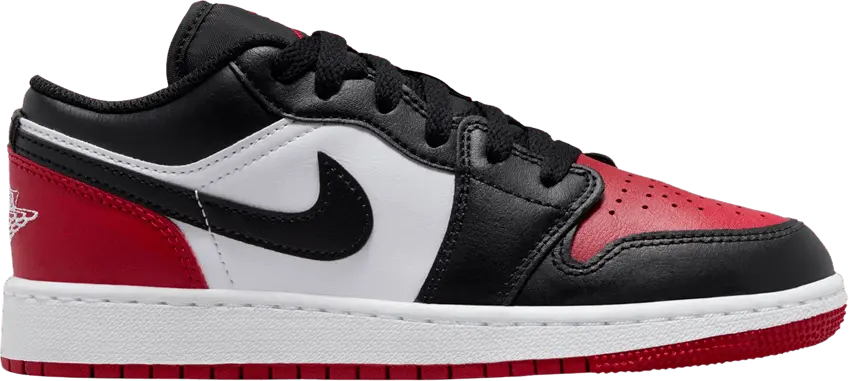  Jordan 1 Low Bred Toe 2.0 (GS)