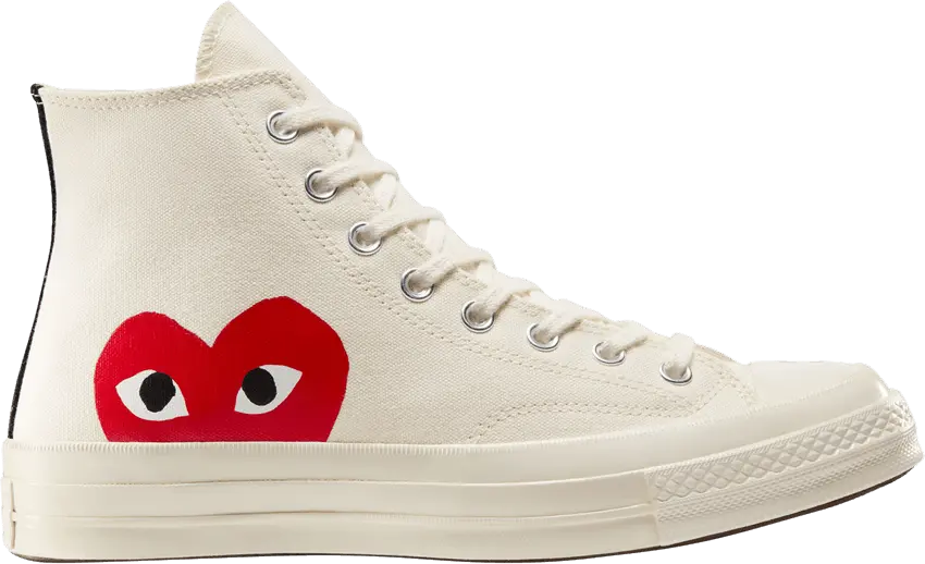  Converse Comme des Garçons Play x Chuck 70 High &#039;Milk&#039; 2023