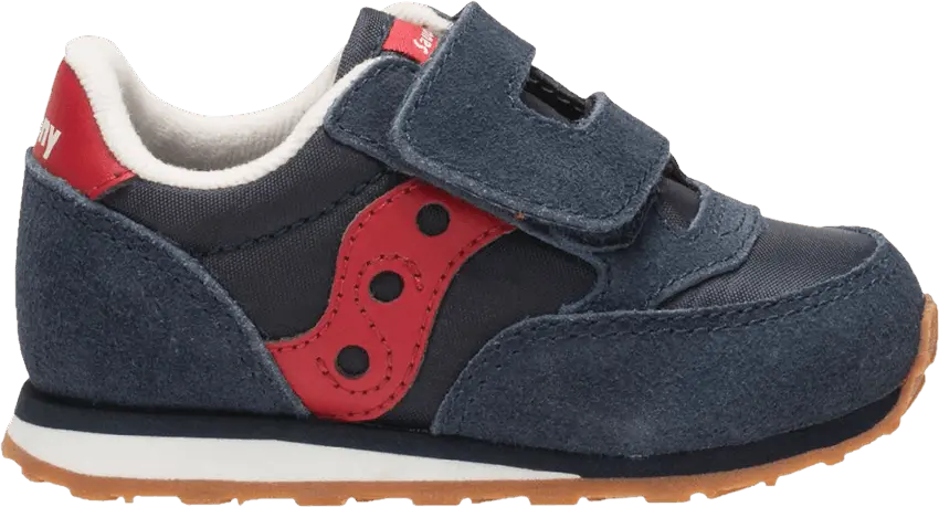  Saucony Jazz Hook &amp; Loop Big Kid &#039;Navy Red&#039;