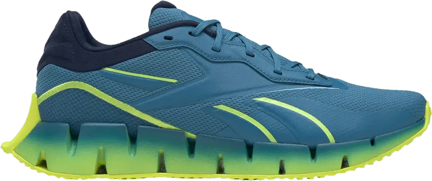  Reebok Zig Dynamica 4 &#039;Steely Blue Acid Yellow&#039;