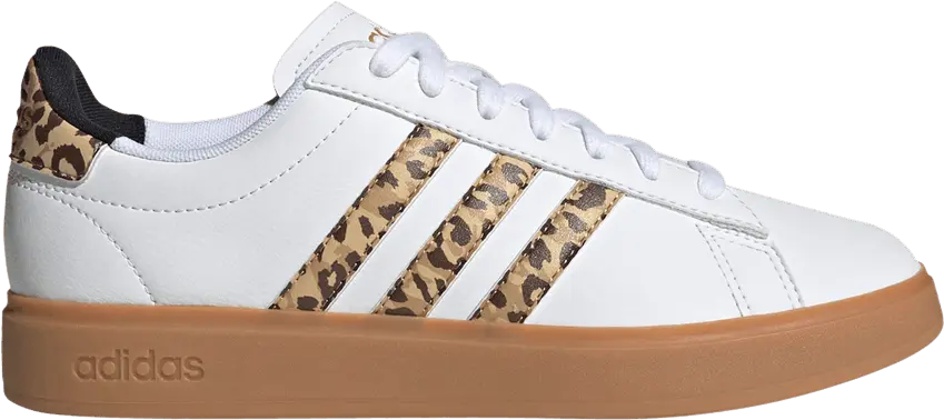  Adidas Wmns Grand Court Cloudfoam &#039;Leopard&#039;