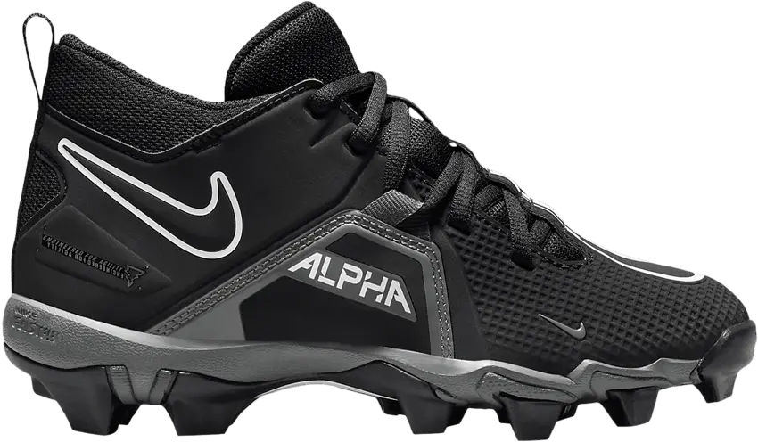  Nike Alpha Menace 3 Shark Wide GS &#039;Black Iron Grey&#039;