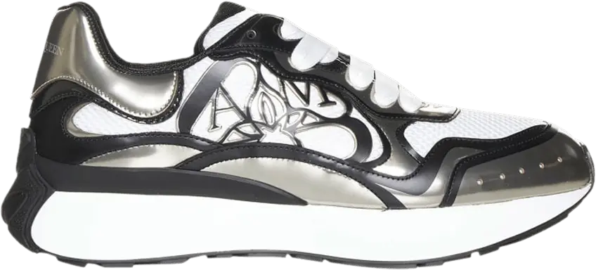  Alexander Mcqueen Alexander McQueen Sprint Runner &#039;White Silver&#039;