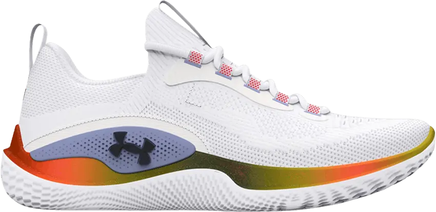  Under Armour Wmns Flow Dynamic &#039;Printed - White Purple Ice&#039;