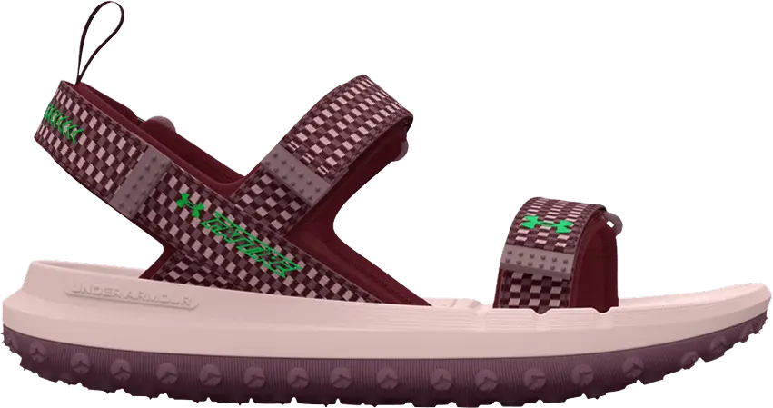 Under Armour Fat Tire Sandal &#039;Deep Red Misty Purple&#039;