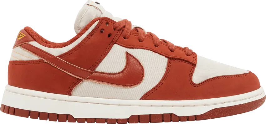  Nike Dunk Low LX Light Orewood Brown Rugged Orange (Women&#039;s)